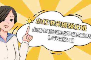 （9755期）小红书实操强化班，小红书制作爆款笔记的方法（8节视频课）